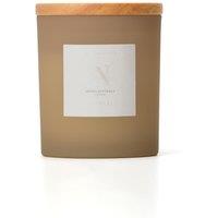 Aroma Naturals Frosted Decadence Glass Candle - Pink Cherry & Vanilla Scent in Cream | Size: Medium