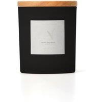 Aroma Naturals Frosted Decadence Glass Candle - Pink Cherry & Vanilla Scent in Black | Size: Medium