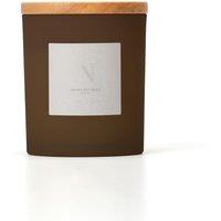 Aroma Naturals Frosted Decadence Glass Candle - Pink Cherry & Vanilla Scent in Brown | Size: Medium