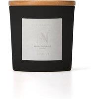 Aroma Naturals Frosted Decadence Glass Candle - Vanilla Bean Scent in Black | Size: Large