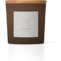 Aroma Naturals Frosted Decadence Glass Candle - Vanilla Bean Scent in Brown | Size: Large