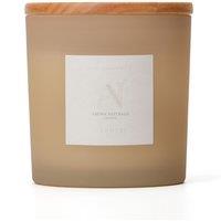 Aroma Naturals Frosted Decadence Glass Candle - Cashmere Scent in Cream | Size: XL