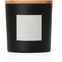 Aroma Naturals Frosted Decadence Glass Candle - Cashmere Scent in Black | Size: XL