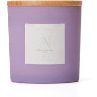 Aroma Naturals Frosted Decadence Glass Candle - Cashmere Scent in Purple | Size: XL
