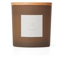 Aroma Naturals Frosted Decadence Glass Candle - Cashmere Scent in Brown | Size: XL