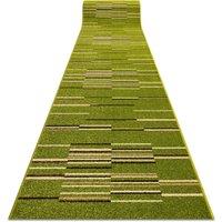 RugsX Heat-Set Fryz Runner in Green | Size: 80 cm x 140 cm