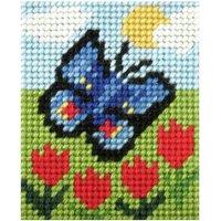 Orchidea Needlepoint Kit: My First Embroidery: Butterfly & Tulips
