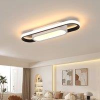 COMELY Black LED Ceiling Light 30 W Creative Warm White Oval Ceiling Lights