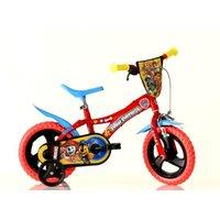 Dino Bikes Paw Patrol Kids Bike 12 Wheels & Stabilisers - Red