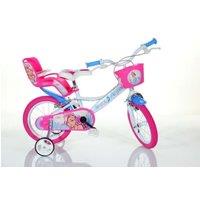 Dino Bikes Girl's Alyssa 16 Kids Bike - White/Pink in White | Size: 16 inches