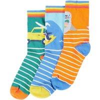 Frugi Men's Rock My Socks 3 Pack | Size: 6-8