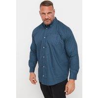 BadRhino Men's Geometric Print Party Shirt in Mid Navy | Size: 2XL