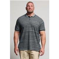 BadRhino Men's Jacquard Polo Shirt in Dark Navy | Size: 1XL