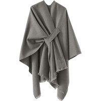 MODISHION Women's Oversized Plain Shawl Wrap in Grey