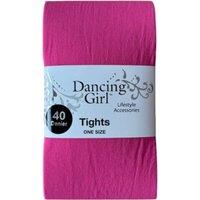 Dancing Girl Women's 40 Denier Coloured Tights in Fuchsia