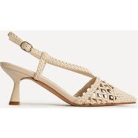 Linzi Women's Cadence Nude Handwoven Court Heels | Size: 5-Standard Fit