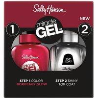 Sally Hansen Women's Miracle Gel Duo Nail Pack in Bordeaux Glow