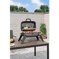 Garden Sanctuary Garden Portable Charcoal Grill BBQ for Outdoor in Black