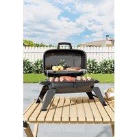 H&O Direct Portable Charcoal Grill BBQ for Outdoor Patio in Black
