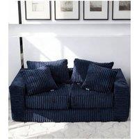 Groundlevel Camden 2 Seater Velvet Sofa in Navy