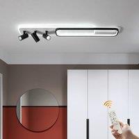 NIVOR Dimmable LED Ceiling Light 3-Light Track Spotlight Black Chandelier