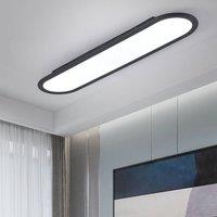 NIVOR LED Ceiling Light 70cm Linear Black Ceiling Lamp for Bedroom