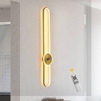 NIVOR 20W 115cm Dimmable Gold Wall Sconce, Modern LED Bedroom Light