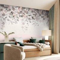 Superfresco Easy Botanical Cascade Mono Print To Order 3m x 2.8m Mural in White