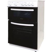 Statesman Fan Assisted Double Oven Electric Cooker in White