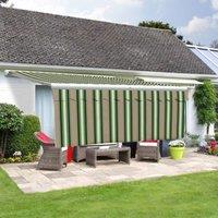 Primrose Awnings 4.5m Dropdown Front Valance In Multi Stripe