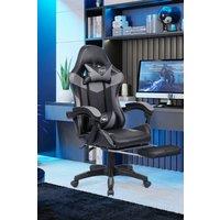 Neo GTB Gaming Chair with Massage & Footrest in Grey