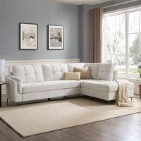 Home Detail Rose Right-Hand Corner Sofa in Cream | Size: 4 Person