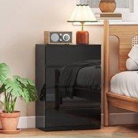 HOMCOM Bedroom Chest of Drawers, 4 Drawers Dresser, Drawer Unit, Black