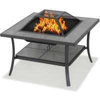 Centurion Supports SHANGO Multi-Functional Garden & Patio Square Fire Pit Outdoor Table