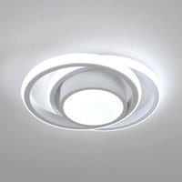Goeco LED Ceiling Light, White Round Modern Ceiling Light, 32 W, 6500 K