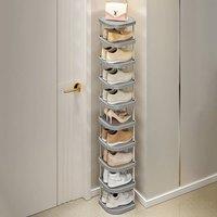 EONLION GREY SHOE RACK 10 TIERS SHELF ORGANISER STORAGE STAND