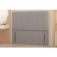 Somnior Austin Linen Fabric 54" Floor Standing Upholstered Divan Headboard in Light Grey | Size: Small Single