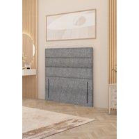 Somnior Chambery 54" Floor Standing Divan Headboard Upholstered Tweed Fabric in Grey | Size: Double