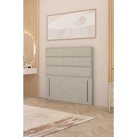 Somnior Chambery 54" Floor Standing Divan Headboard Upholstered Tweed Fabric in Natural | Size: Small Double