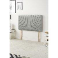 Somnior Platinum Tweed Fabric 32" Upholstered Divan Bed Headboard in Grey | Size: Small Single