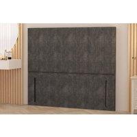 Somnior Austin Tweed Fabric 54" Floor Standing Upholstered Divan Headboard in Charcoal | Size: Double
