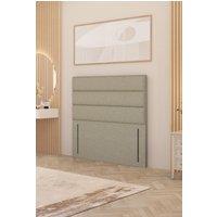 Somnior Chambery 54 Floor Standing Divan Headboard Upholstered Linen Fabric in Beige | Size: Super King