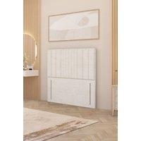 Somnior Alexas 54" Floor Standing Headboard Plush Velvet in Ivory | Size: Small Single