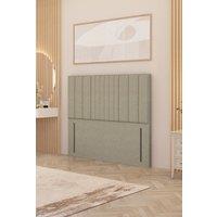 Somnior Alexas 54" Floor Standing Headboard Linen Fabric in Beige | Size: Small Double