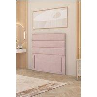 Somnior Chambery 54 Floor Standing Divan Headboard Upholstered Plush Velvet in Pink | Size: King