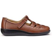 Hotter Women's 'Teagan' Fisherman Style Shoes in Tan | Size: 6.5