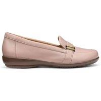 Hotter Women's Wide Fit 'Clay' Loafers in Pale Pink | Size: 4