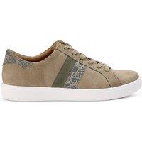 Hotter Women's Wide Fit 'Switched' Trainers in Khaki | Size: 6