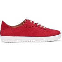 Hotter Women's 'Rosie' Nubuck Trainers in Red | Size: 4.5