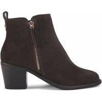 Carvela Women's 'Secil Wide Fit' Leather Boots in Dark Grey | Size: 3